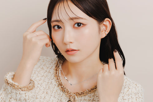 ≪受注販売 バレンタインキャンペーン≫ 青山なぎさコラボジュエリー2025モデル natura(ナトューラ) SV925 O.E.カットダイヤモンド ネックレス EP-334A