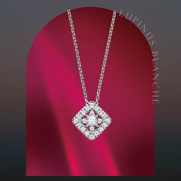 Lupinus Blanche ~ ルピナス・ブランシュ ~ プラチナ ダイヤモンド ネックレス AP-226