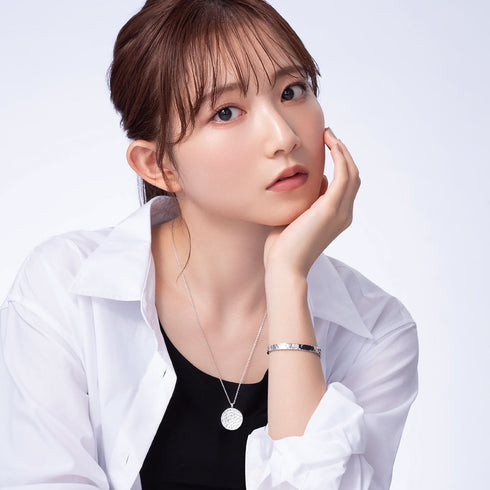 青山なぎさコラボジュエリー2023モデル ダイヤモンドコインネックレス EP-322A