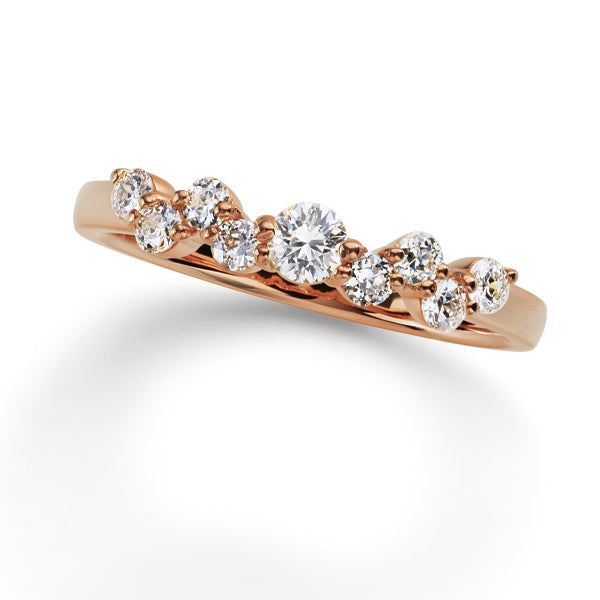 Ripple~リップル~ K18ピンクゴールド ダイヤモンド リング AR-209