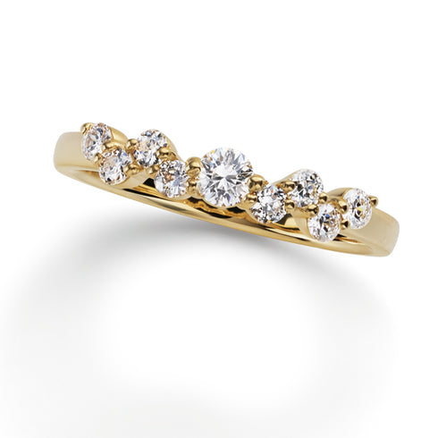 Ripple~リップル~ K18イエローゴールド ダイヤモンド リング AR-209