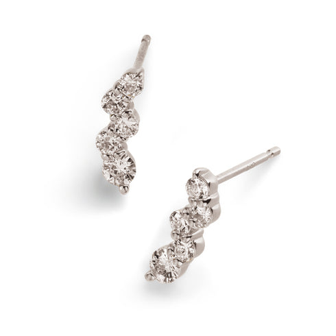 Ripple~リップル~ プラチナ ダイヤモンド ピアス AE-80