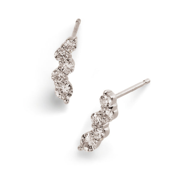 Ripple~リップル~ プラチナ ダイヤモンド ピアス AE-80