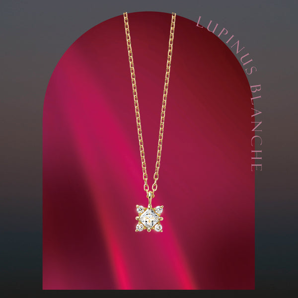 Lupinus Blanche ~ ルピナス・ブランシュ ~ K18イエローゴールド ダイヤモンド ネックレス EP-332