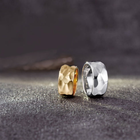 ensemble ~アンサンブル~ SV925 イエローゴールドコーティング ボリュームリング ER-216