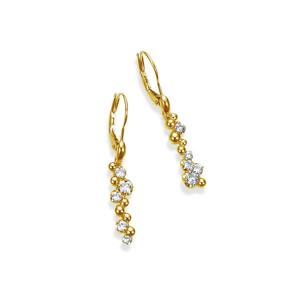 Ripple~リップル~ K18イエローゴールド ダイヤモンド ピアス AE-70