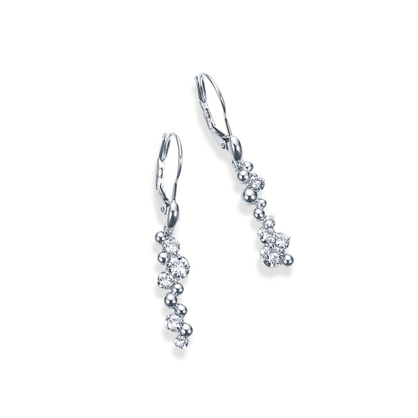 Ripple~リップル~ プラチナ ダイヤモンド ピアス AE-70