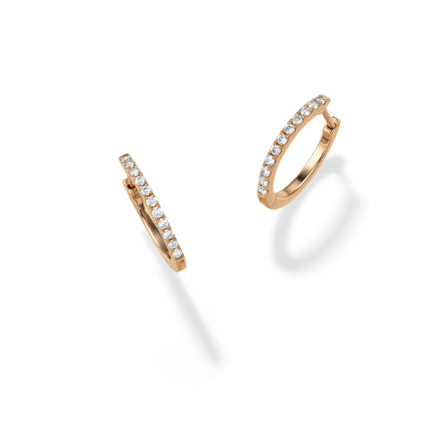 Eternity ~エタニティ~ K18ピンクゴールド ダイヤモンド フープピアス AE-74