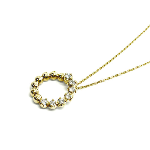 Ripple ~リップル~ K18イエローゴールド ダイヤモンド ネックレス AP-213