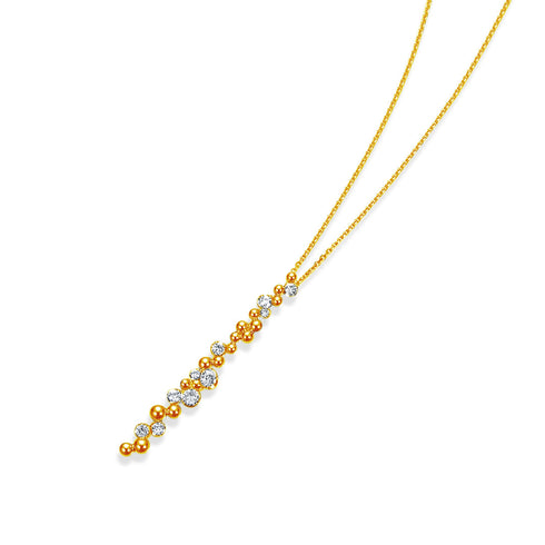 Ripple~リップル~ K18ピンクゴールド ダイヤモンド ネックレス AP-214