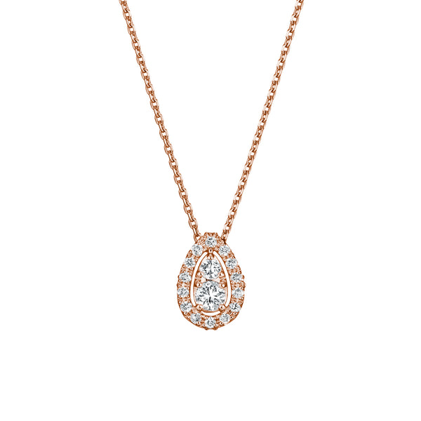 20周年限定プライスのティアドロップネックレスのピンクゴールドの画像