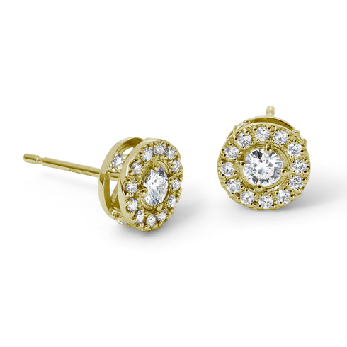 Lupinus  ~ ルピナス ~ K18イエローゴールド ダイヤモンド ピアス AE-81