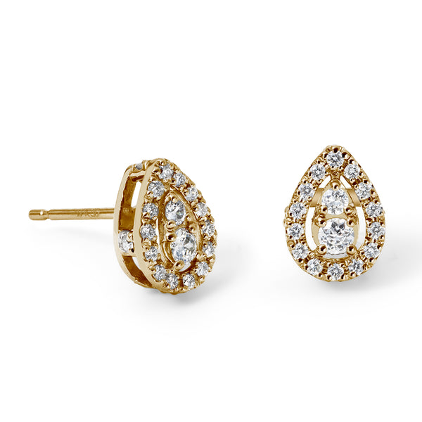 Teardrop  ~ ティアドロップ ~ K18ピンクゴールド ダイヤモンド ピアス AE-79