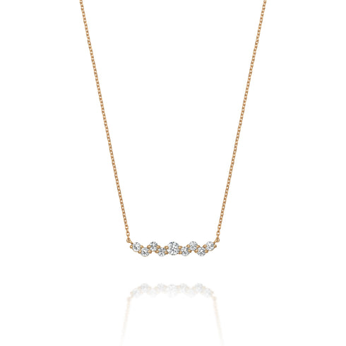 リップルダイヤモンドネックレスピンクゴールド20周年限定プライス画像