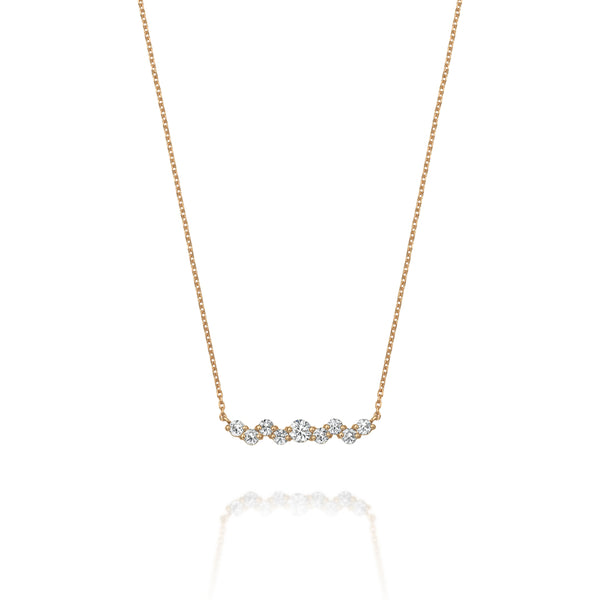 リップルダイヤモンドネックレスピンクゴールド20周年限定プライス画像