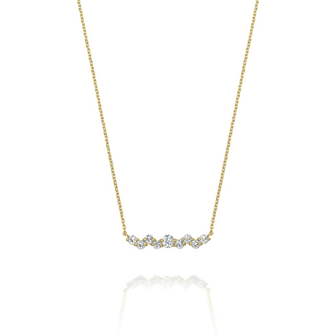 リップルダイヤモンドネックレスイエローゴールド20周年限定プライス画像