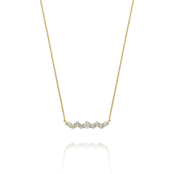 リップルダイヤモンドネックレスイエローゴールド20周年限定プライス画像