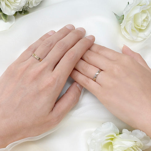 結婚指輪 ハーモニー  ~ふたりで力を合わせて~ DM-132/Mens