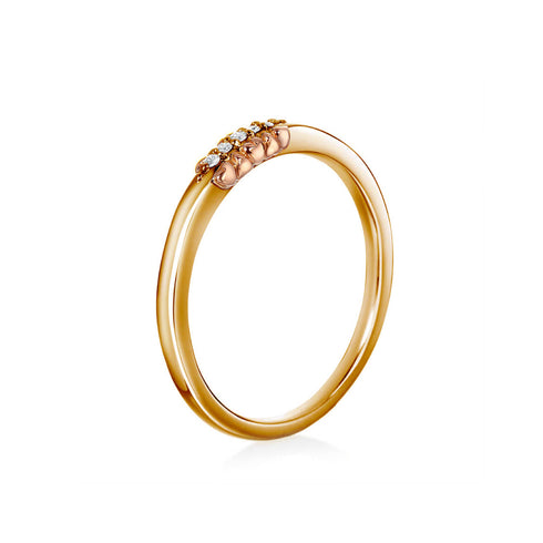 結婚指輪 ラブリィ・ハート ~愛らしく添えたハートたち~(ダイヤモンド) DM-151/Ladies