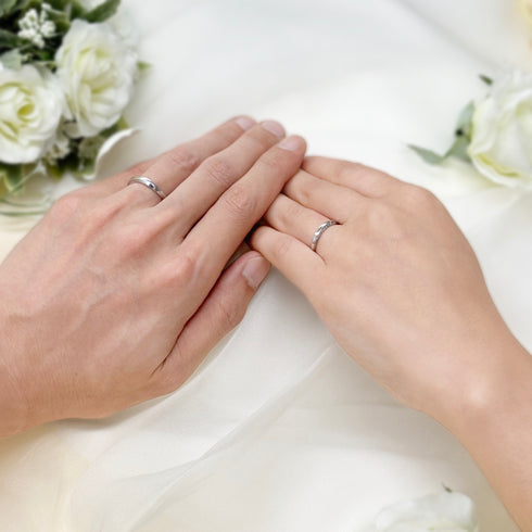 結婚指輪 ホワイトレース  ~感謝~ DM-166/Mens