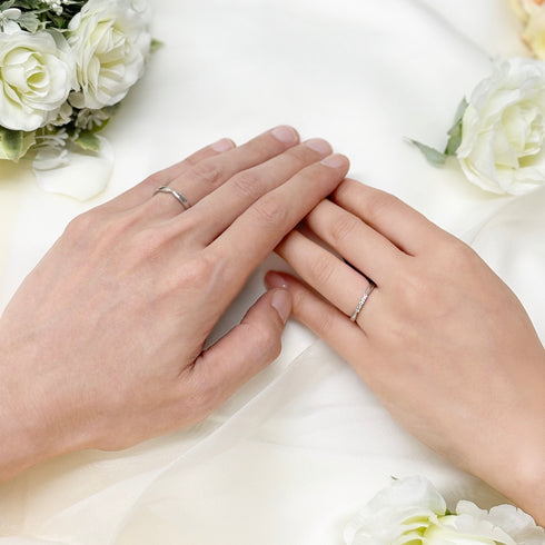 結婚指輪  アガパンサス ~愛しい人~(ダイヤモンド) DM-171/Ladies