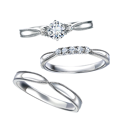 結婚指輪  アガパンサス ~愛しい人~(ダイヤモンド) DM-171/Ladies