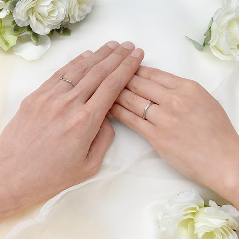 結婚指輪  カナリーバード ~野に咲くバラのように愛らしく~(ダイヤモンド) DM-30/Ladies