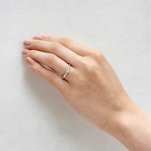 婚約指輪 チューリップ(ダイヤモンド)   DR-107