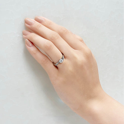 婚約指輪   プレシャス・リボン(ダイヤモンド)  DR-39