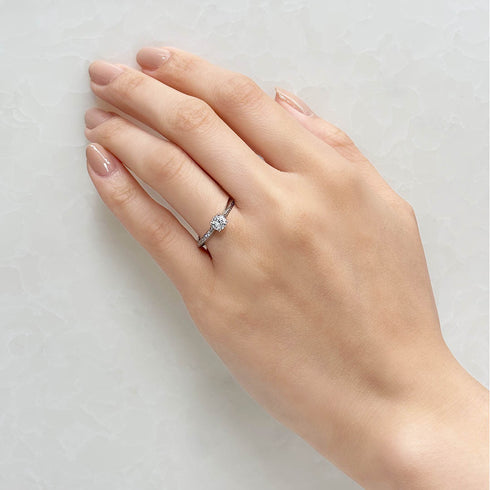 婚約指輪  ブルームーン・ローズ(ダイヤモンド)  DR-94