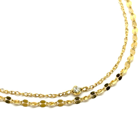 Bracelet~ブレスレット~ K18イエローゴールド ダイヤモンド ブレスレット EB-51