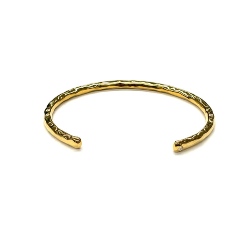 ensemble ~アンサンブル~ SV925 イエローゴールドコーティング ダイヤモンド バングル EB-55