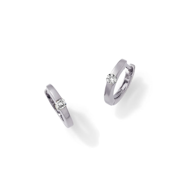 Pierce  K18ホワイトゴールド ダイヤモンド  ピアス EE-193