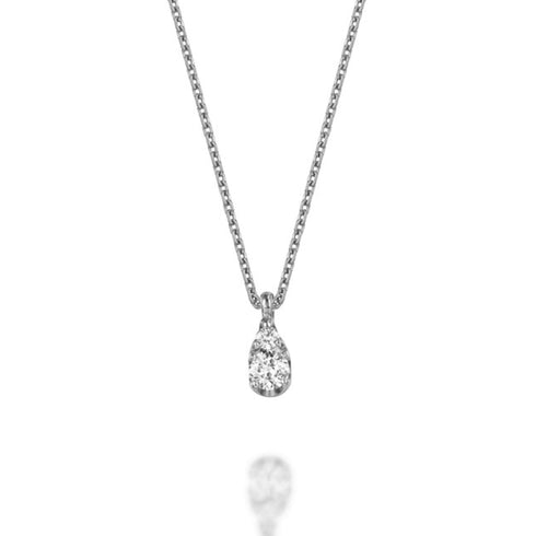 Teardrop  ~ティアドロップ~ プラチナ ダイヤモンド ネックレス EP-22
