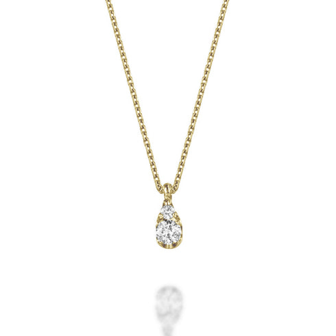 Teardrop  ~ティアドロップ~ K18イエローゴールド ダイヤモンド ネックレス EP-22