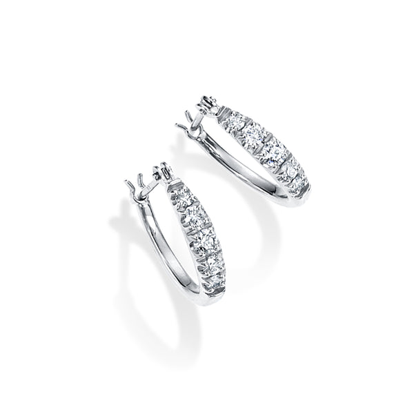 Longtear ~ロングティア~ K18ホワイトゴールド ダイヤモンド ピアス  EE-37