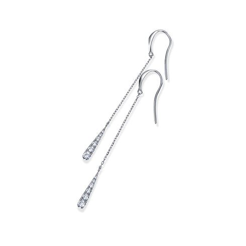 Longtear ~ロングティア~ プラチナ ダイヤモンド ピアス  EE-146