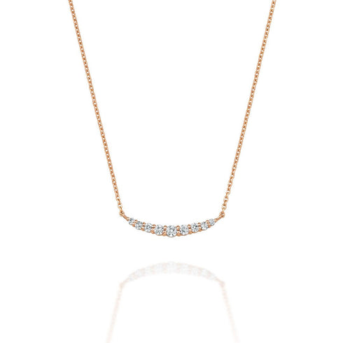 Croissant ~クロワッサン~   K18ピンクゴールド  ダイヤモンド ネックレス  EP-247