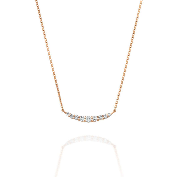 Croissant ~クロワッサン~   K18ピンクゴールド  ダイヤモンド ネックレス  EP-247