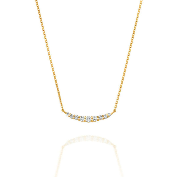 Croissant ~クロワッサン~   K18イエローゴールド  ダイヤモンド ネックレス  EP-247