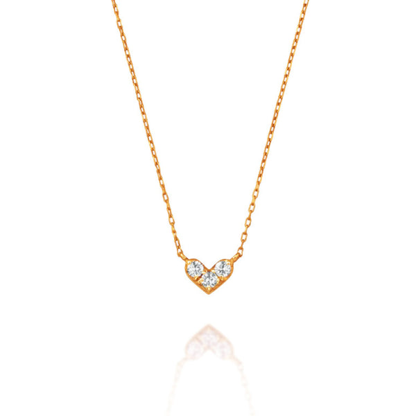 Pretty Heart~プリティハート~ K18ピンクゴールド ダイヤモンド ネックレス EP-261