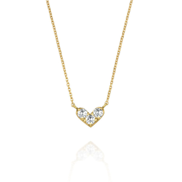Pretty Heart~プリティハート~ K18イエローゴールド ダイヤモンド ネックレス  EP-262