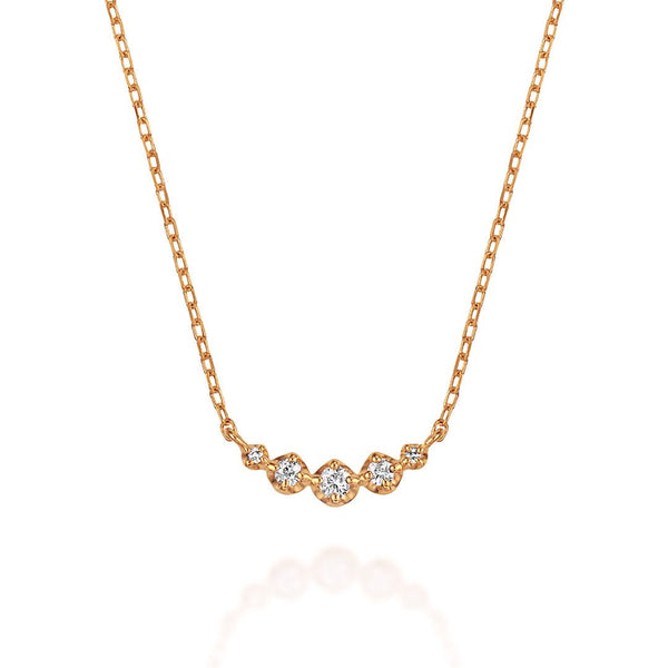 Croissant ~クロワッサン~   K18ピンクゴールド  ダイヤモンド ネックレス  EP-279