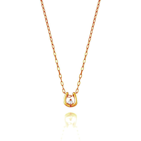 Horseshoe~ホースシュー~ K18ピンクゴールド ダイヤモンド ネックレス EP-295