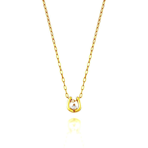 Horseshoe~ホースシュー~ K18イエローゴールド ダイヤモンド ネックレス EP-295