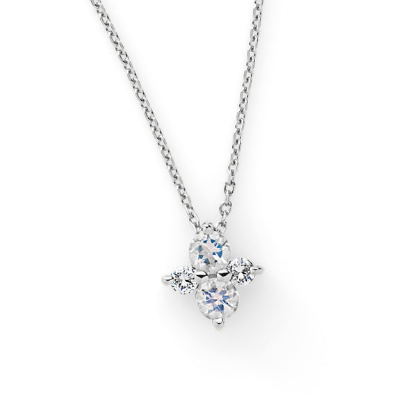 Honey bee ~ハニービー~ プラチナ ムーンストーン ダイヤモンド ネックレス EP-311