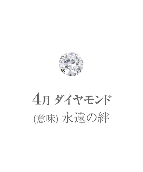 ブライダル製品オプション バースデーストーンインサイドセッティング