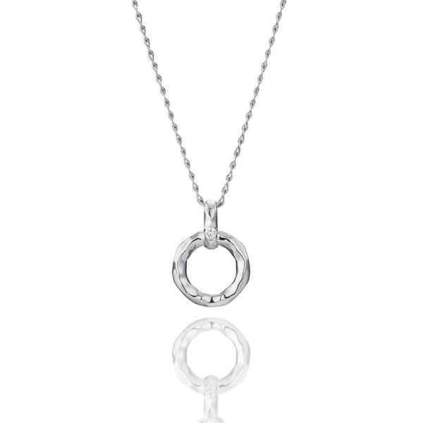 ensemble ~アンサンブル~ SV925 ロジウムコーティング ダイヤモンド ネックレス  EP-326