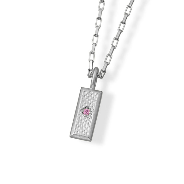 青山なぎさコラボジュエリー2024モデル フェリキタス シルバー925  選べる誕生石付 ネックレス 10月/ピンクトルマリンのセッティングイメージ