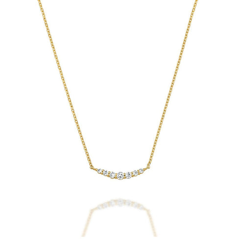 Croissant ~クロワッサン~   K18イエローゴールド  ダイヤモンド ネックレス  EP-87